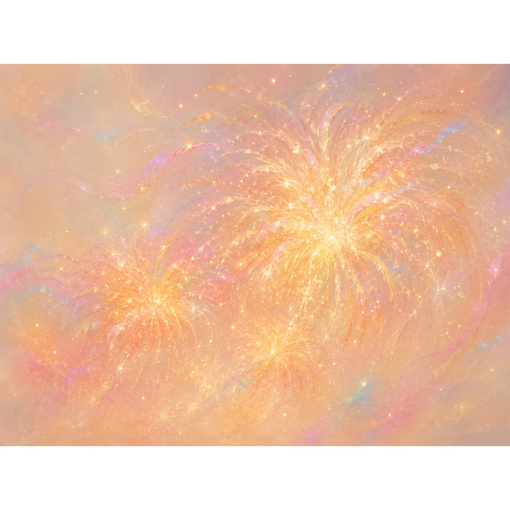 Abstract Glittery Canvas Artwork