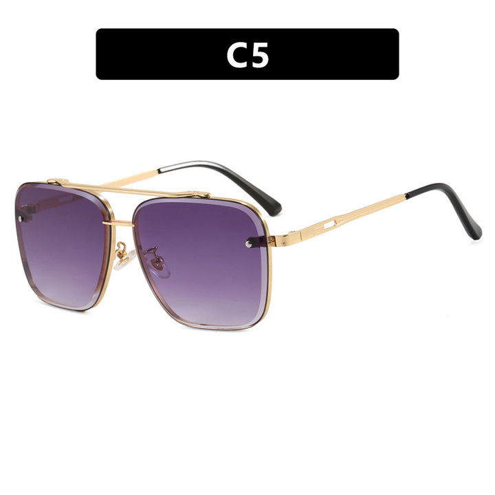 Women square sunglasses with protective lenses and modern metal frame Kalsten