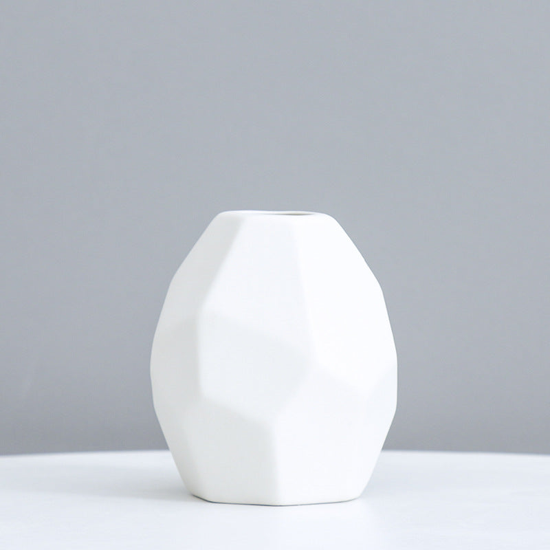 Geometric Decorative Ceramic Vase Kalsten