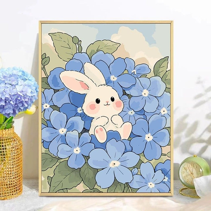 Playful Bunny Themed Wall Art Kalsten