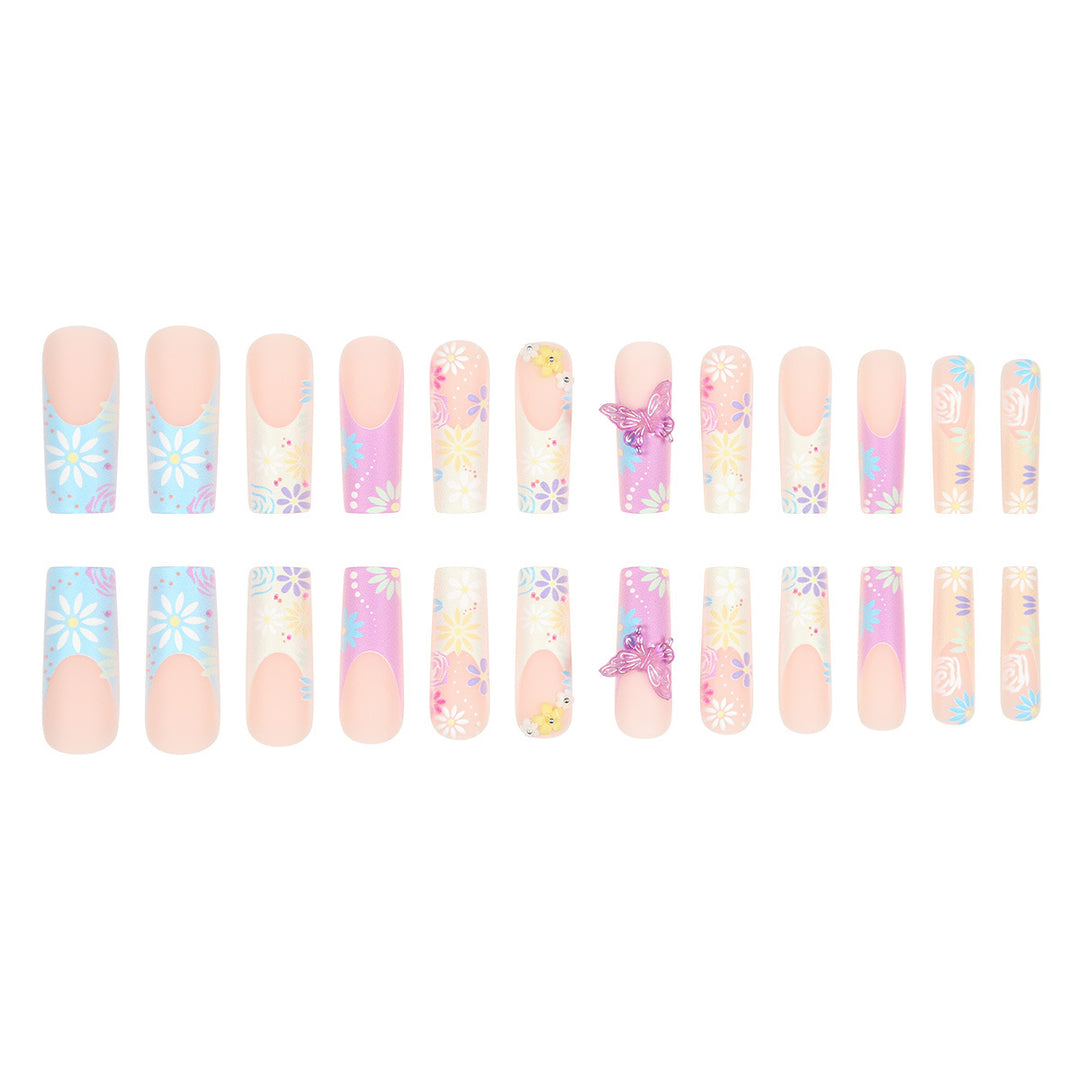 Decorative Floral Themed Nail Art Extensions Kalsten