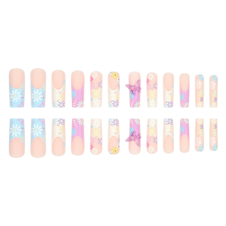 Decorative Floral Themed Nail Art Extensions Kalsten