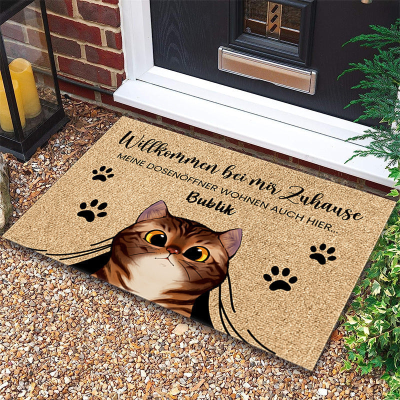 Personalized Pet-Themed Welcome Mat