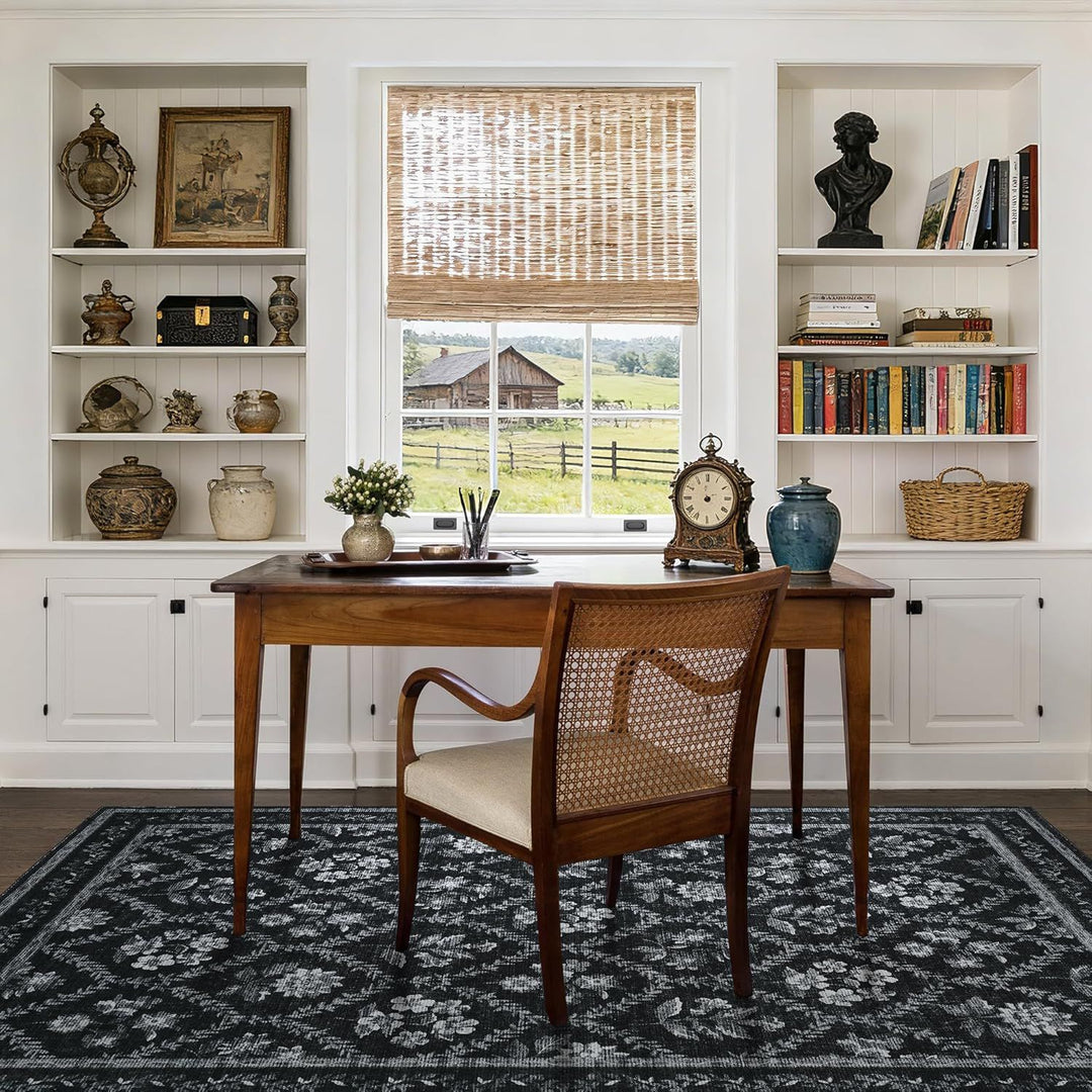Vintage Floral Pattern Area Rug Kalsten