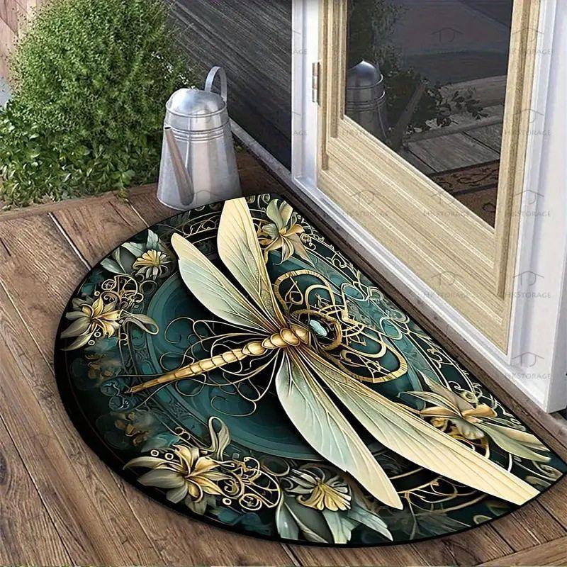 Textured Wooden Plank Doormat Kalsten