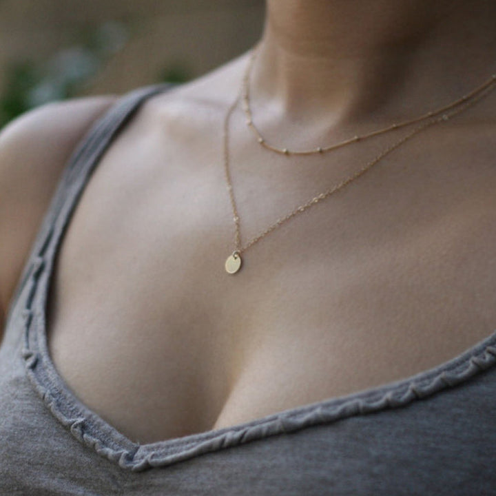 Layered Elegant Chain Necklace Kalsten