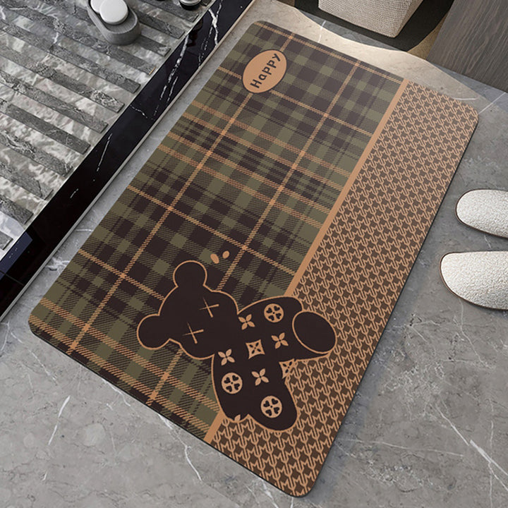 Cartoon-Themed Absorbent Bath Mat Kalsten