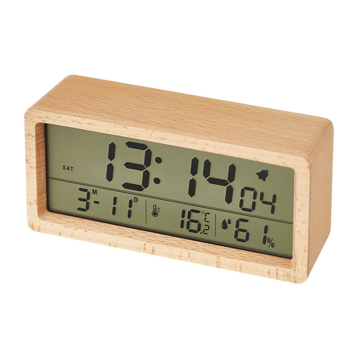 Digital alarm clock with wooden case Kalsten