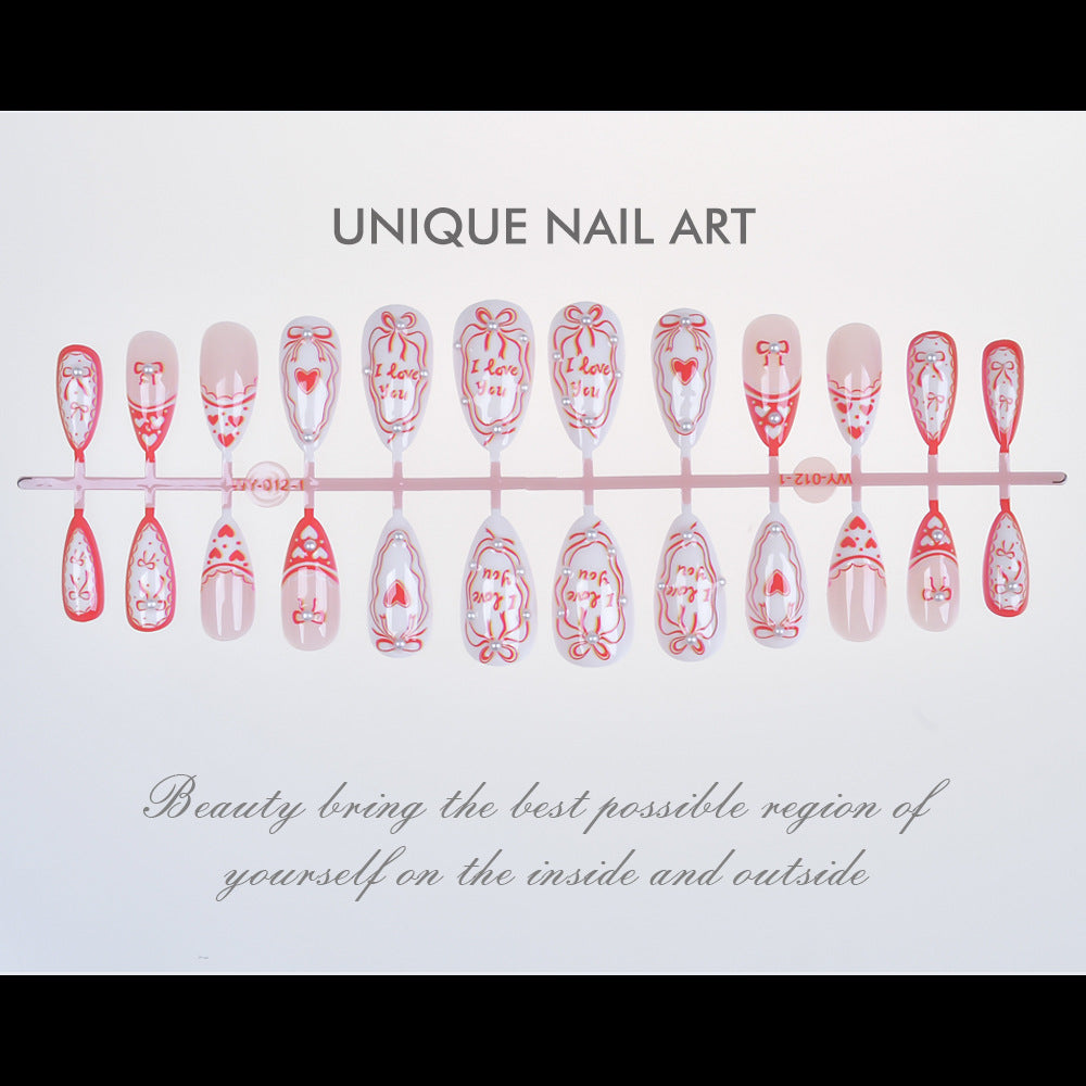 Romantic Message Press-On Nails Kalsten