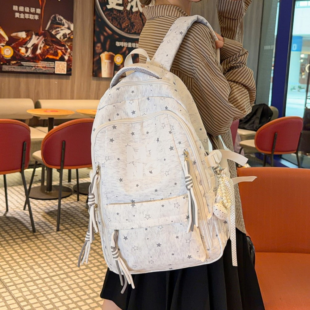 Stylish Star-Embellished Casual Backpack Kalsten 1791206135