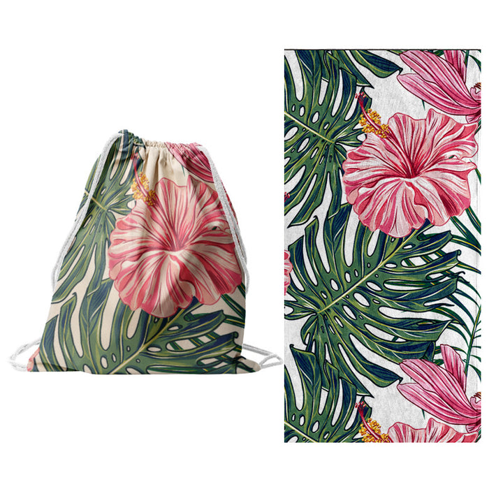 Sporty tote bag with floral design Kalsten