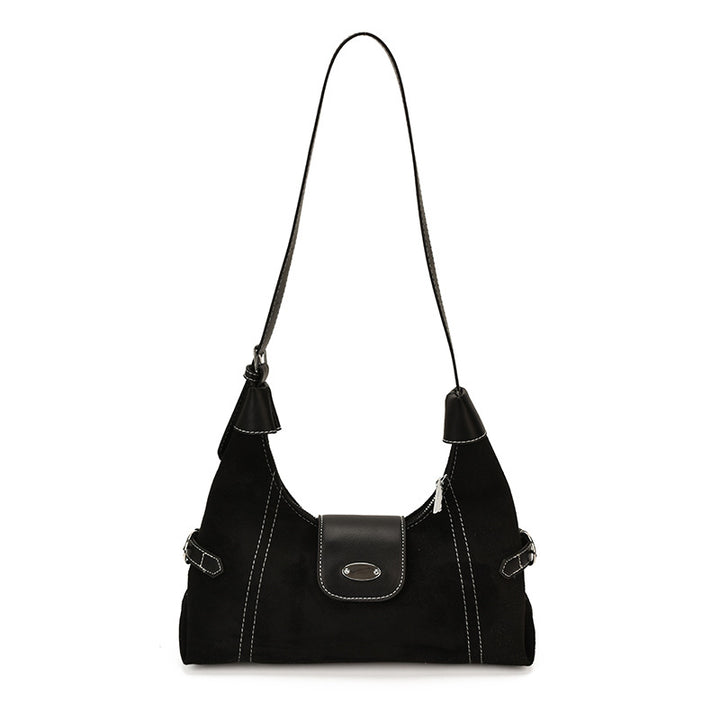 Stylish Suede Shoulder Bag Kalsten
