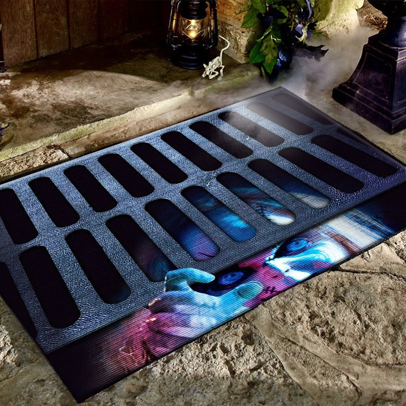 Spooky Halloween-Themed Entrance Mat