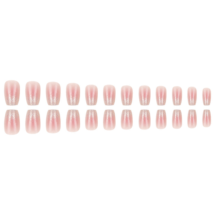 Long Glittered Ombre Press-On Nails Kalsten