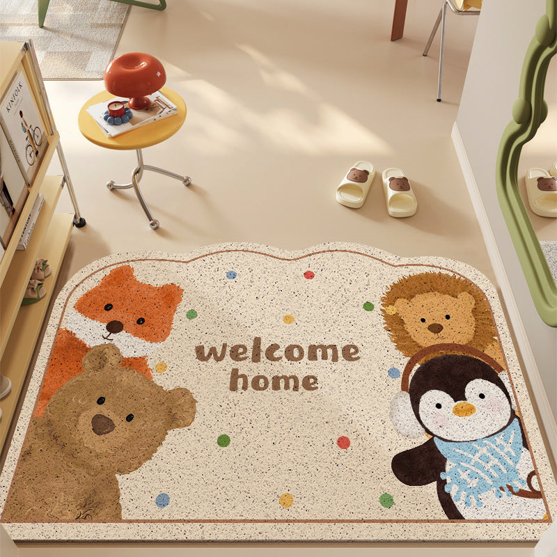 Cute Animal-Themed Welcome Mat