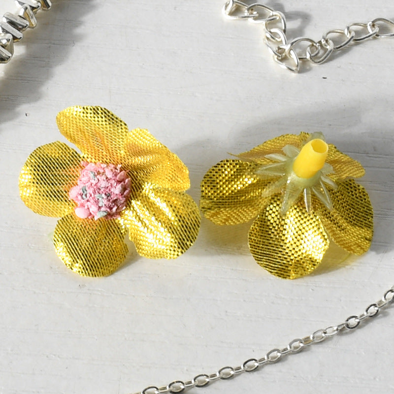 Glittery Floral Hair Accessories