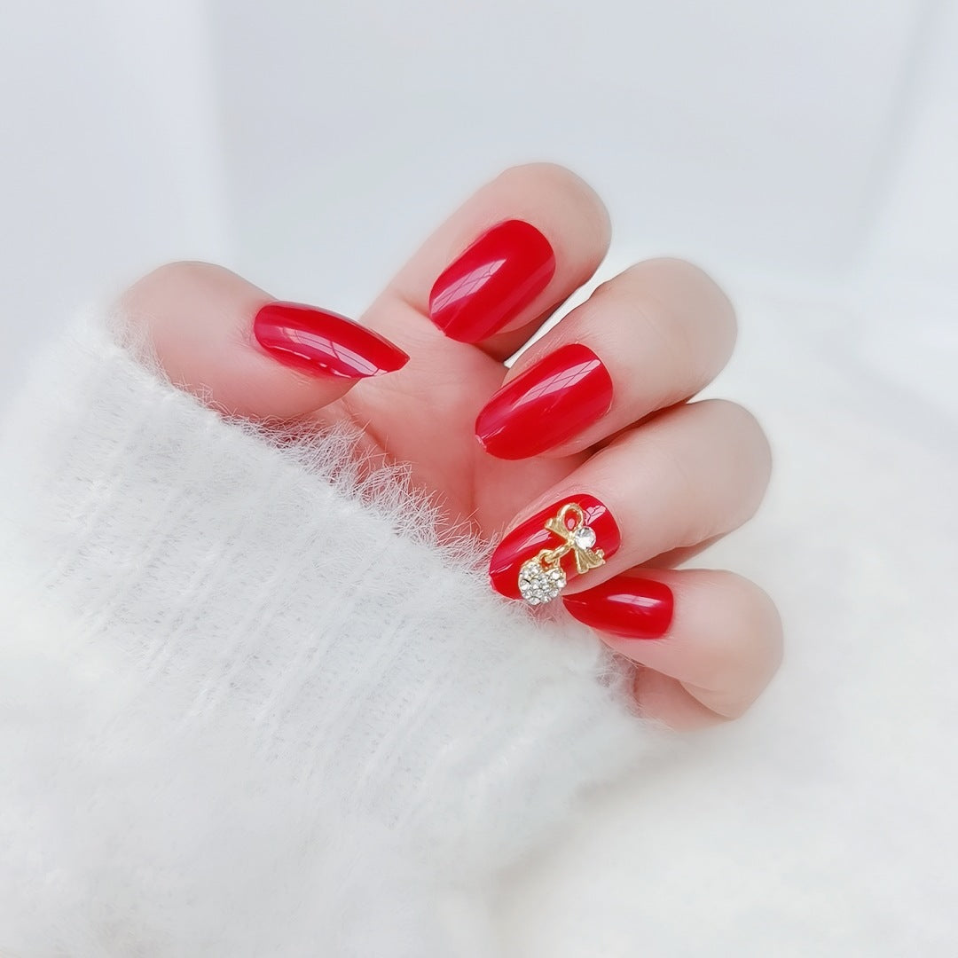 Elegant French Tip Press-On Nail Art
