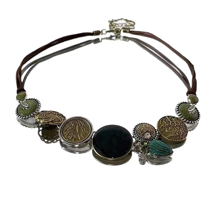 Floral Pendant Long Necklace Kalsten