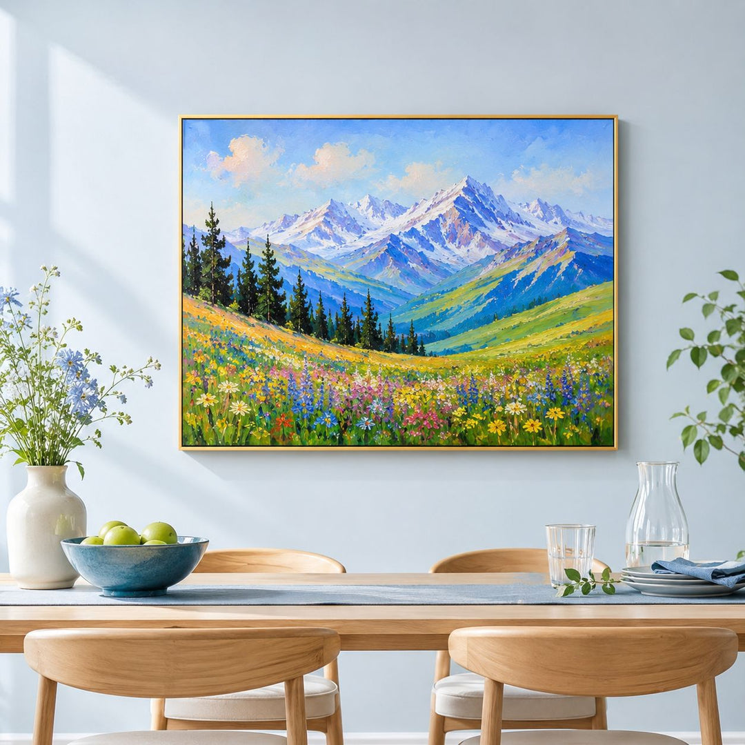Mountain Landscape Canvas Wall Art for Interiors