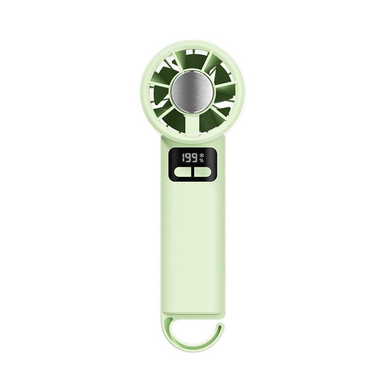 Ladies portable hand fan with temperature-controlled digital display Kalsten