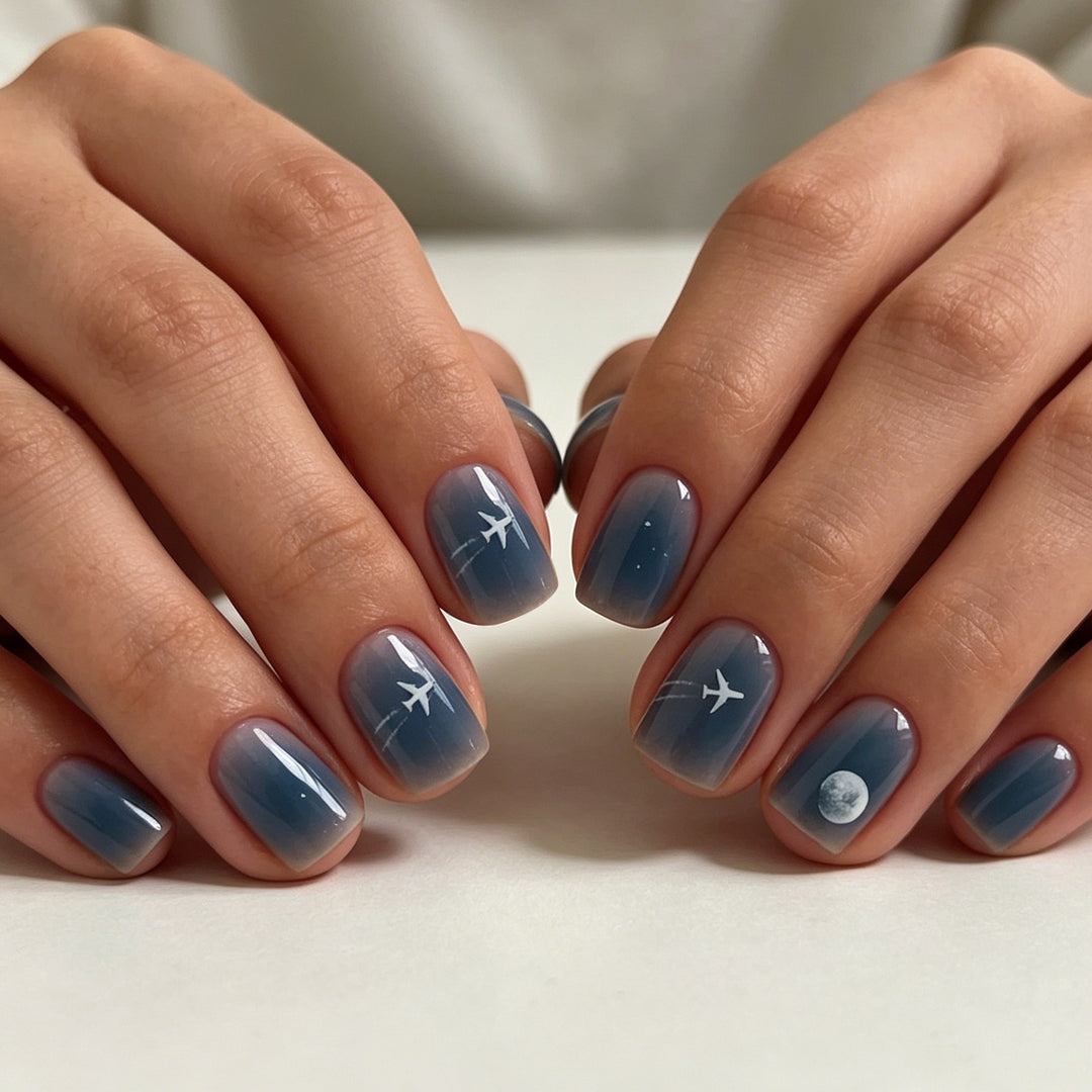 Artistic Travel-Themed Nail Art Kalsten