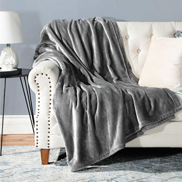 Ladies Cozy Plush Blanket with Reversible Design Kalsten