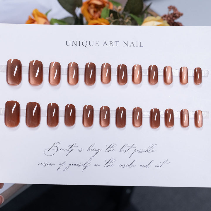 Glossy Square Nail Art Extensions