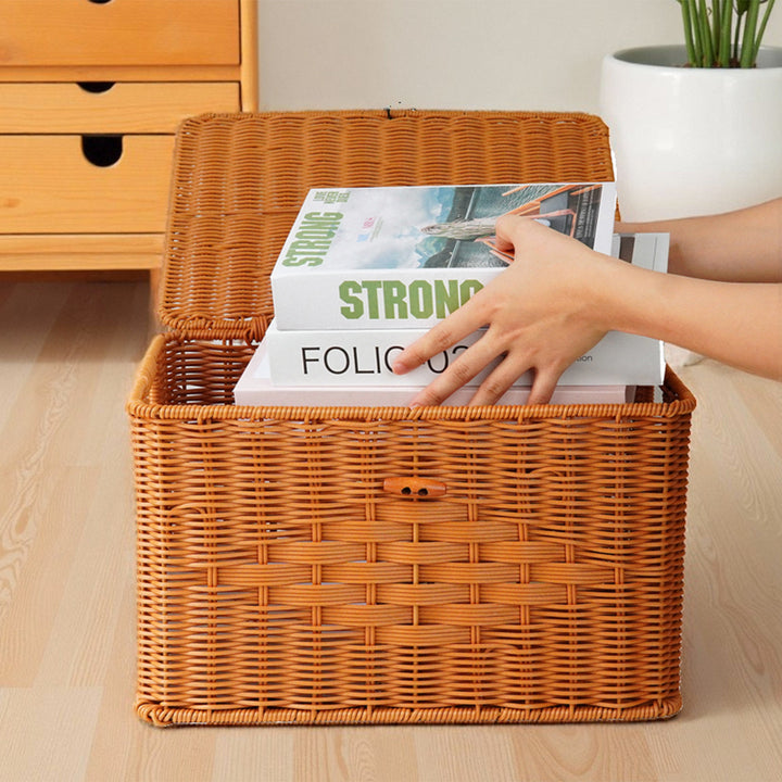 Versatile Natural Woven Storage Chest Kalsten
