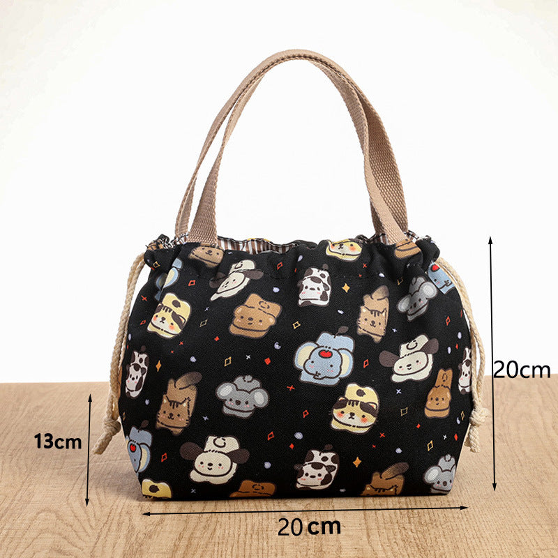 Drawstring Cat-Themed Storage Bag Kalsten