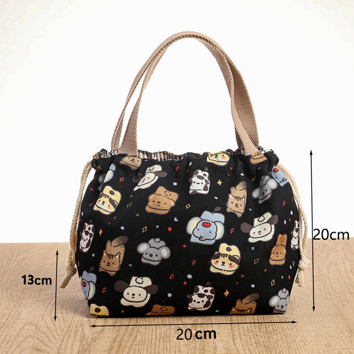 Drawstring Cat-Themed Storage Bag Kalsten