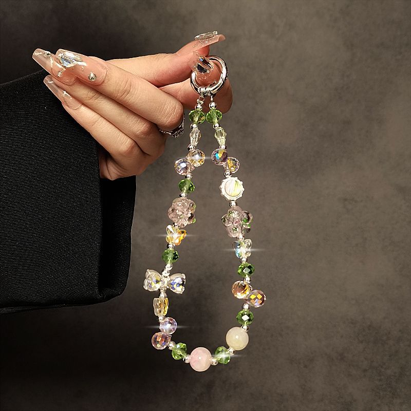Floral Beaded Charm Keychain Kalsten