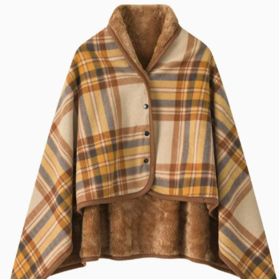 Women's stylish throw blanket with button closure Kalsten
