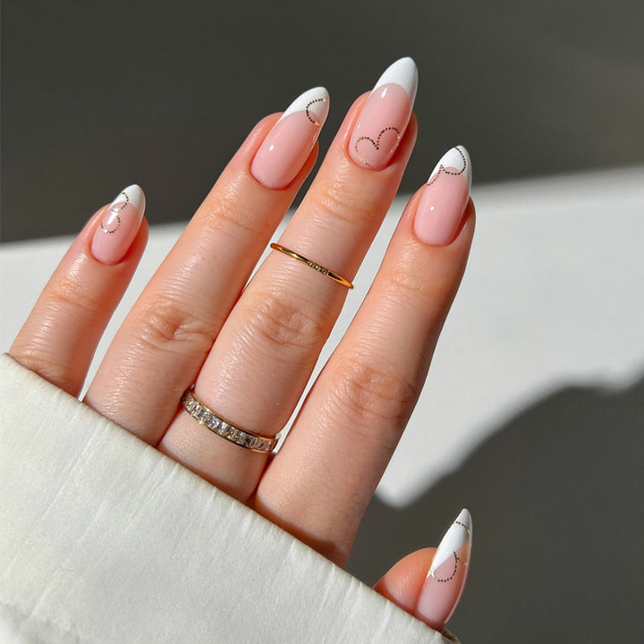 Elegant Heart-Designed Press-On Nail Tips Kalsten