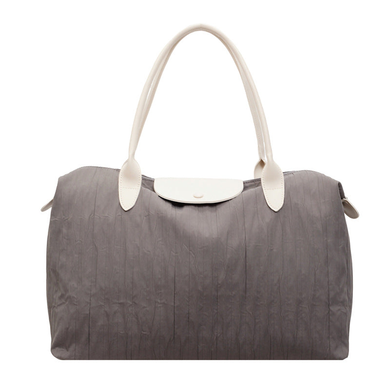 Premium Textured Leather Travel Tote