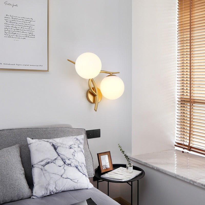 Artistic Double-Ball Sconce