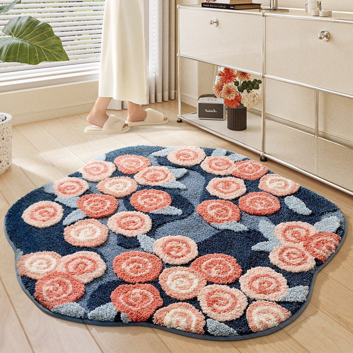 Floral Pattern Bath Mat Kalsten