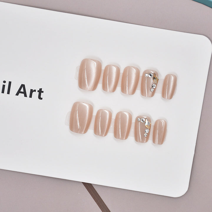 Glamorous Heart-Themed Press-On Nail Set Kalsten