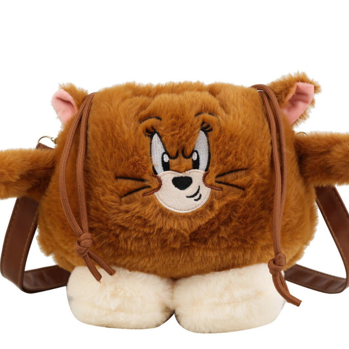 Plush Shoulder Bag with Animal Motif and High Cuddliness Kalsten