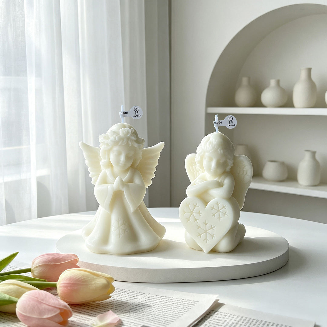 Sculpted Angel Figurine Candle