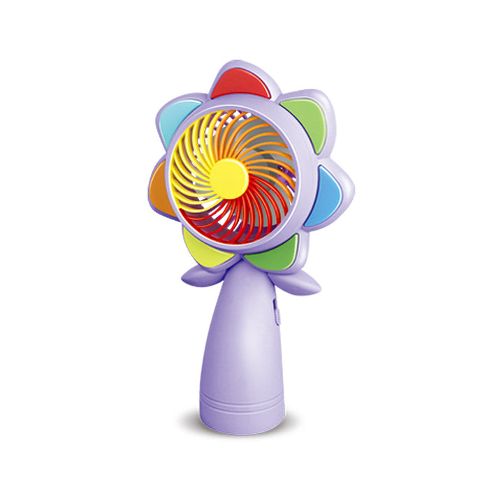 Unisex Portable Mini Hand Fan in Flower Design Kalsten