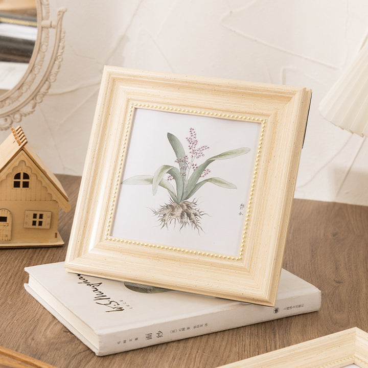 Ornate Vintage Botanical Artwork Frame for Home