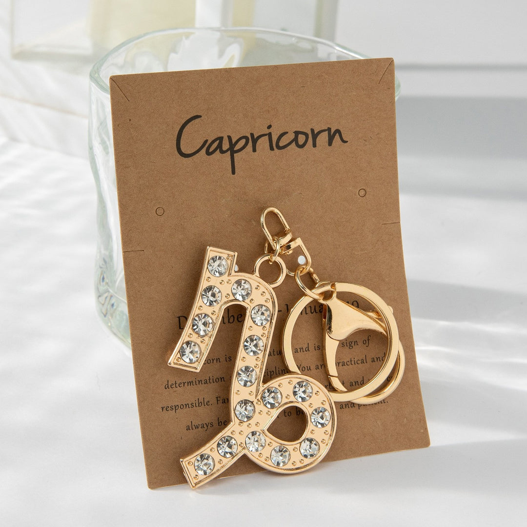 Keychain with Sparkling Bull Symbol Kalsten