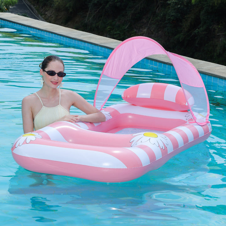 Women's Inflatable Lounger with Flower Design Kalsten