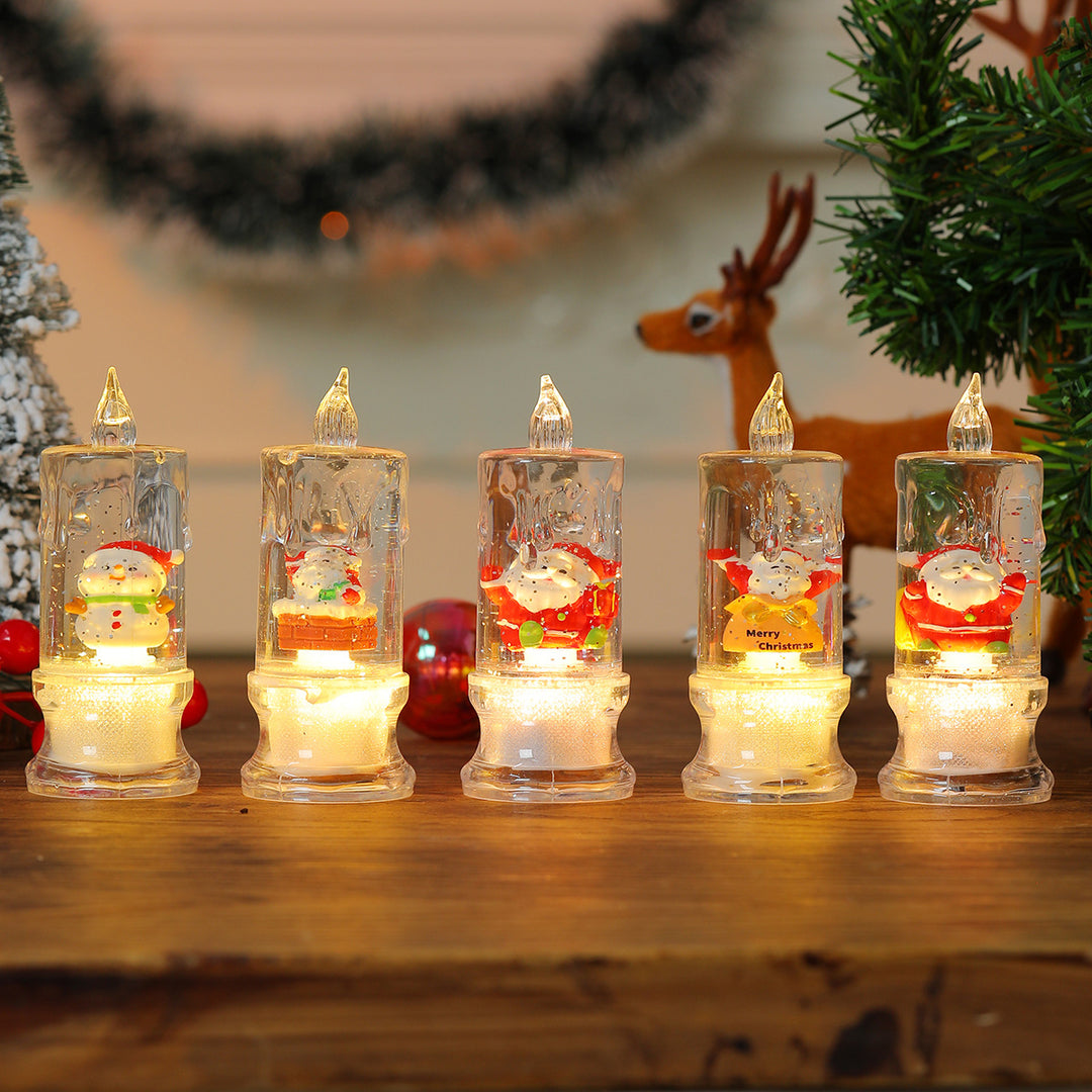 LED Illuminated Christmas Candle Figurine Kalsten