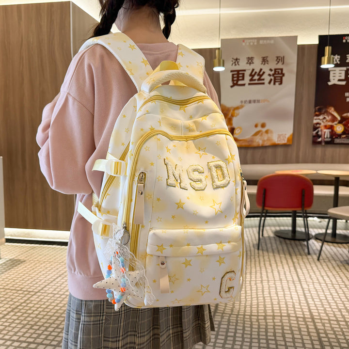 Stylish Graphic Print School Backpack Kalsten