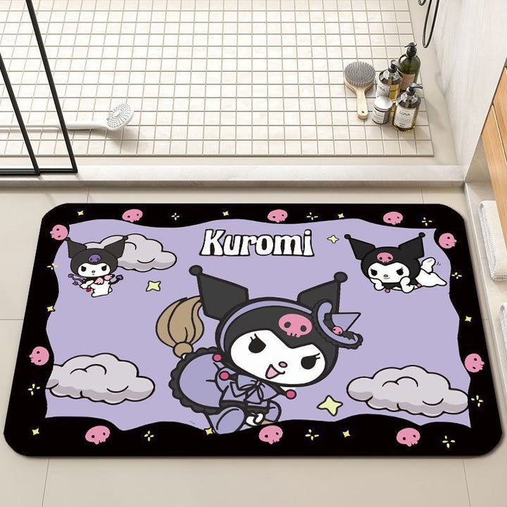 Playful Cartoon-Themed Bath Mat Kalsten