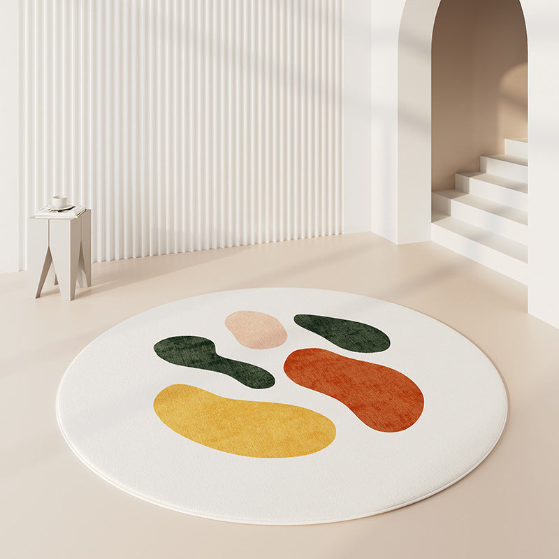 Round Graphic Area Rug Kalsten