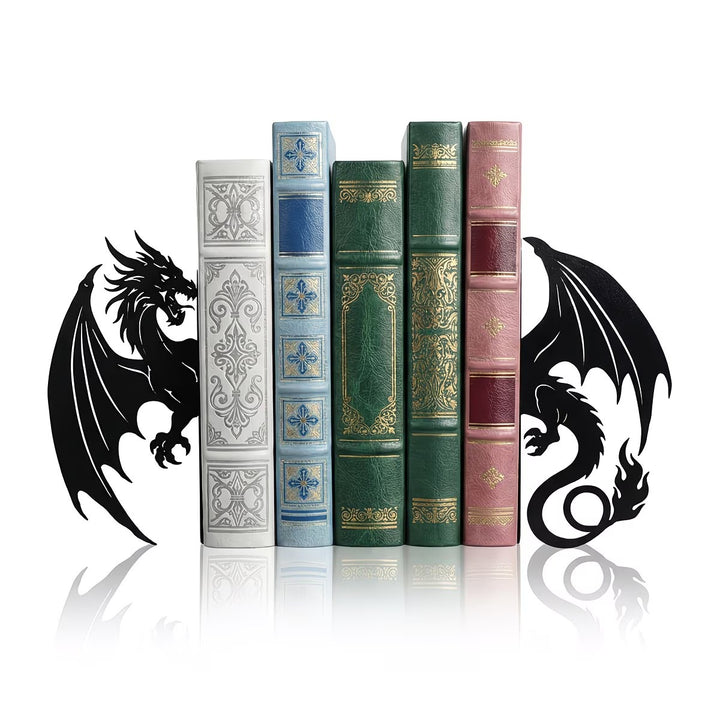 Dragon-Themed Decorative Bookends