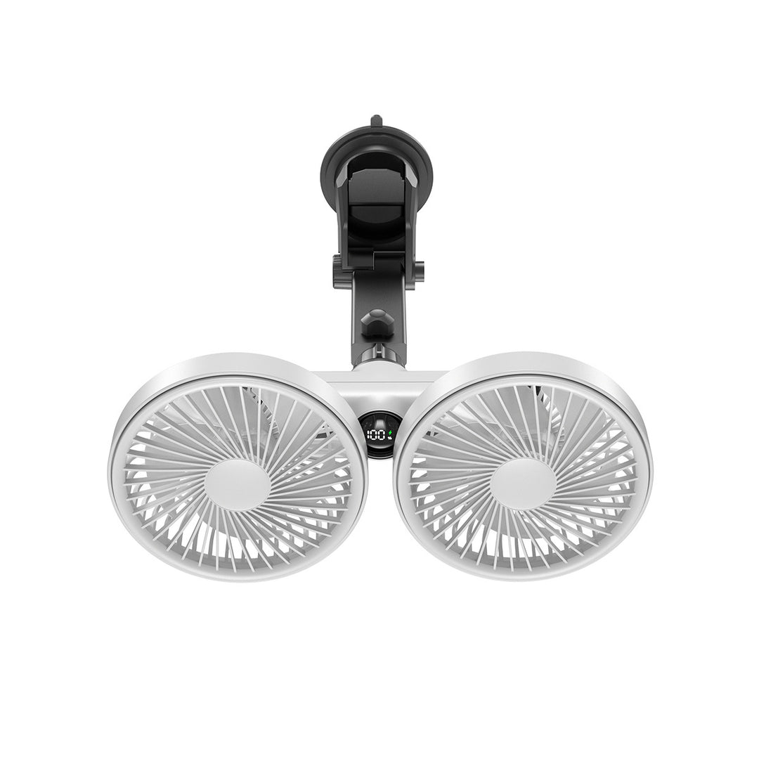 Unisex double fan with digital speed display Kalsten
