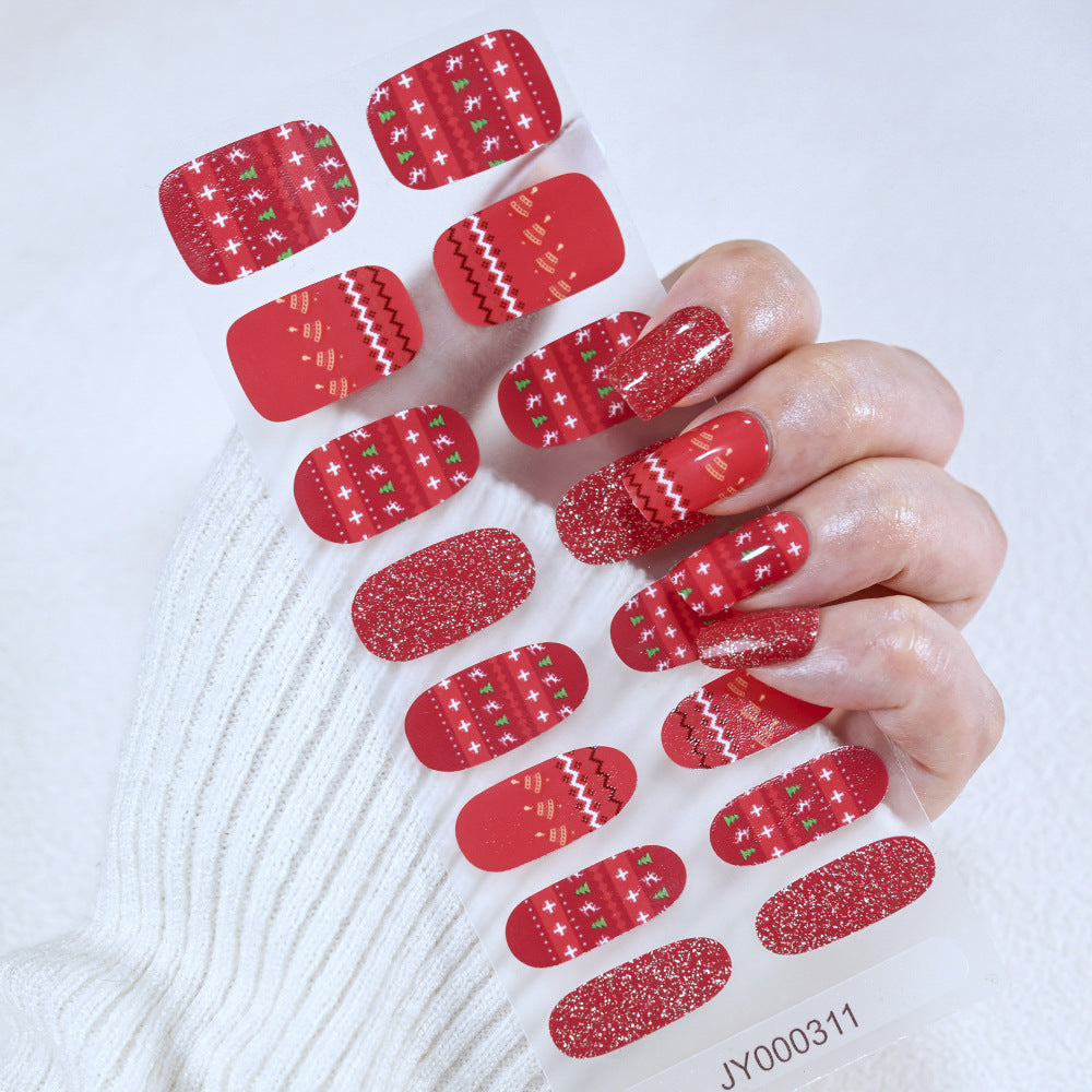 Holiday-Themed Nail Art Stickers